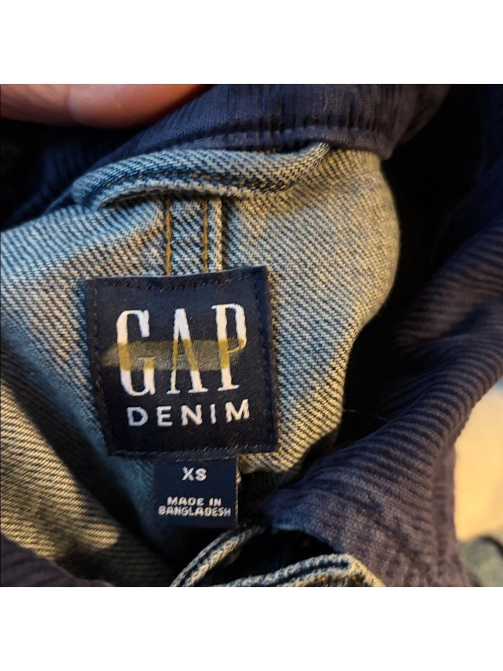 Gap Relaxed Denim Farm Utility Chore Jacket Coat NWOT XS Workwear Ranch - Picture 4 of 10